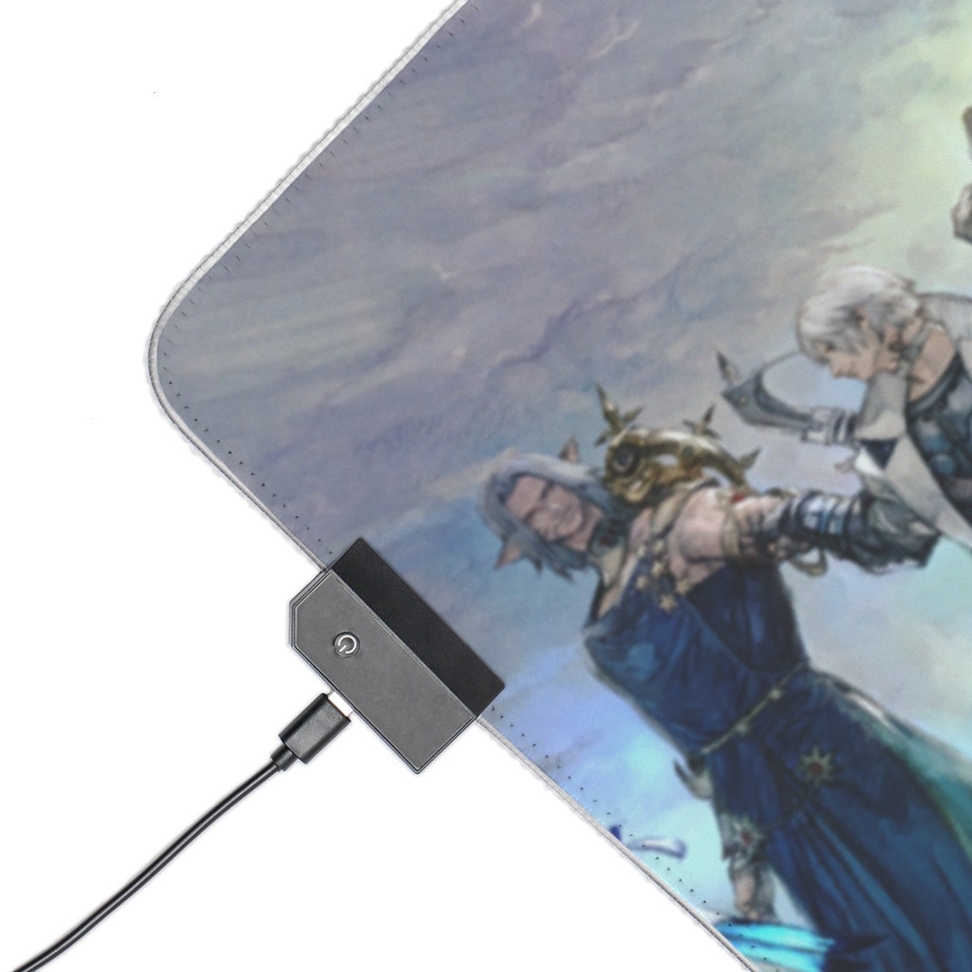 Discover Final Fantasy XIV Endwalker RGB Desk Mat | Endwalker Credits Led Mouse Pad | FFXIV Desk Mat