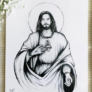 Sacred Heart of Jesus Christ PDF Digital Print