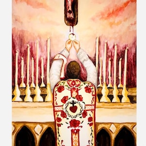 Sacrifice of Love PDF Digital / Eucharist art / religious prints / Jesus print / Mass art / Catholic art / Catholic print / Christian art