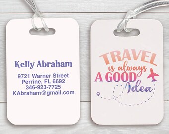 Travel Good Idea Luggage Tag | Good Idea Luggage Tag | Custom Travel Luggage Tag | Personalized Bag Tag | Travel Personalized Luggage Tag