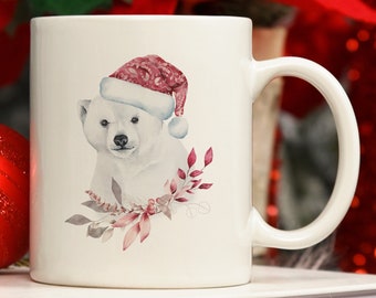 Polar Bear Christmas Coffee Mug | Polar Bear Ceramic Coffee Mug | Bear Cute Coffee Mug  | Funny Xmas Coffee Mug | Funny Christmas Coffee Cup