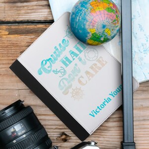 Cruise Hair Don&#39;t Care Passport Case | Personalized Passport Case | Custom Passport Case | Gifts For International Traveler