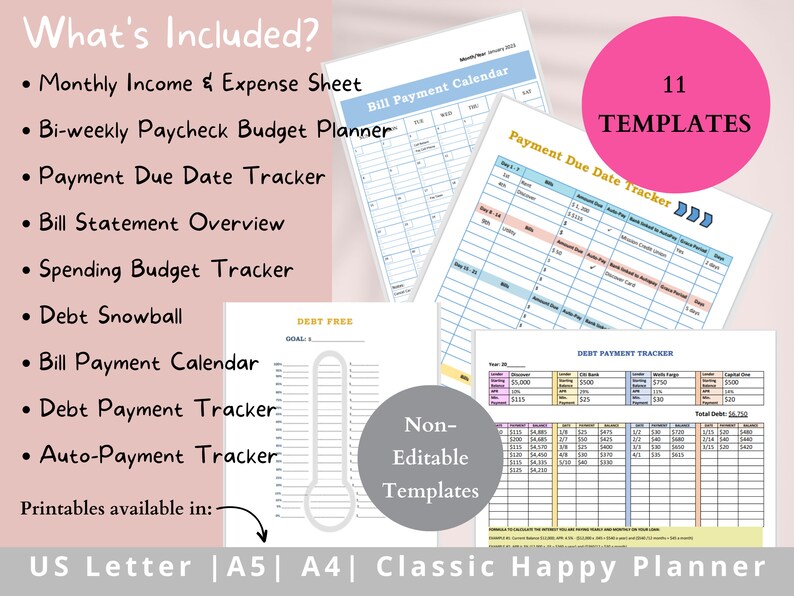 Biweekly Budget Planner Printable Budget Spreadsheet Budget Template ...