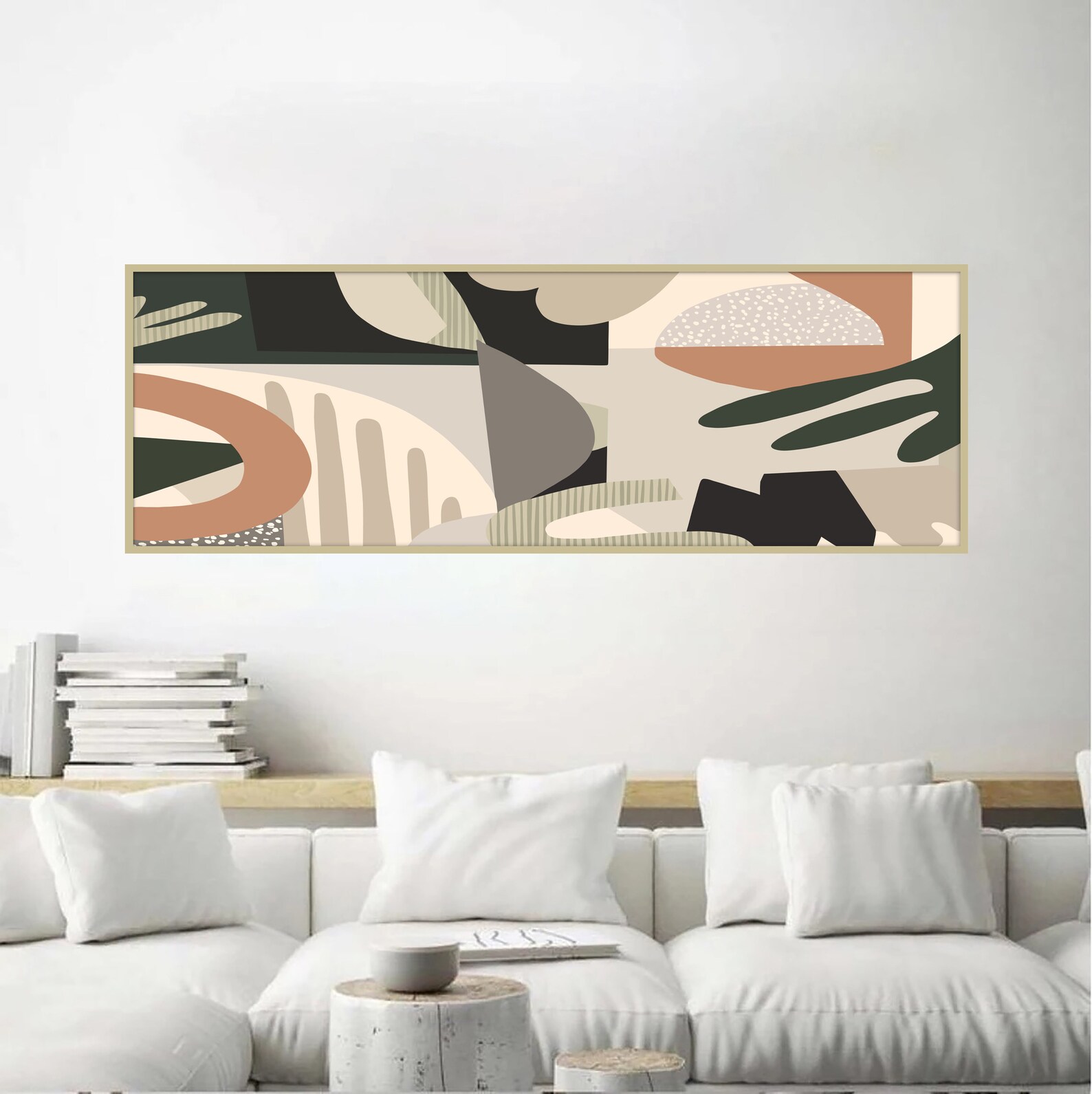 Abstract Long Horizontal Wall Art Wide Art Print Original Art - Etsy