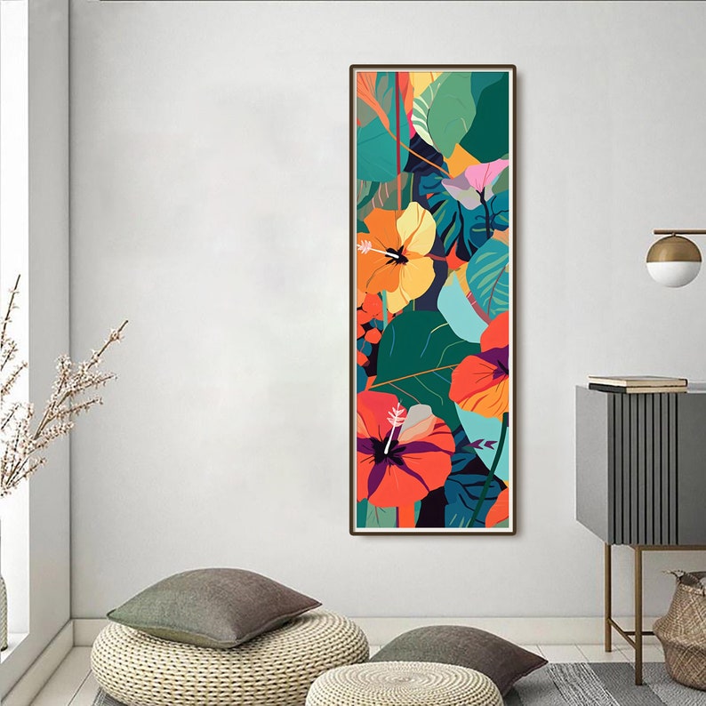 Long Narrow Art Wide Art Print Long Vertical Minimalist Etsy