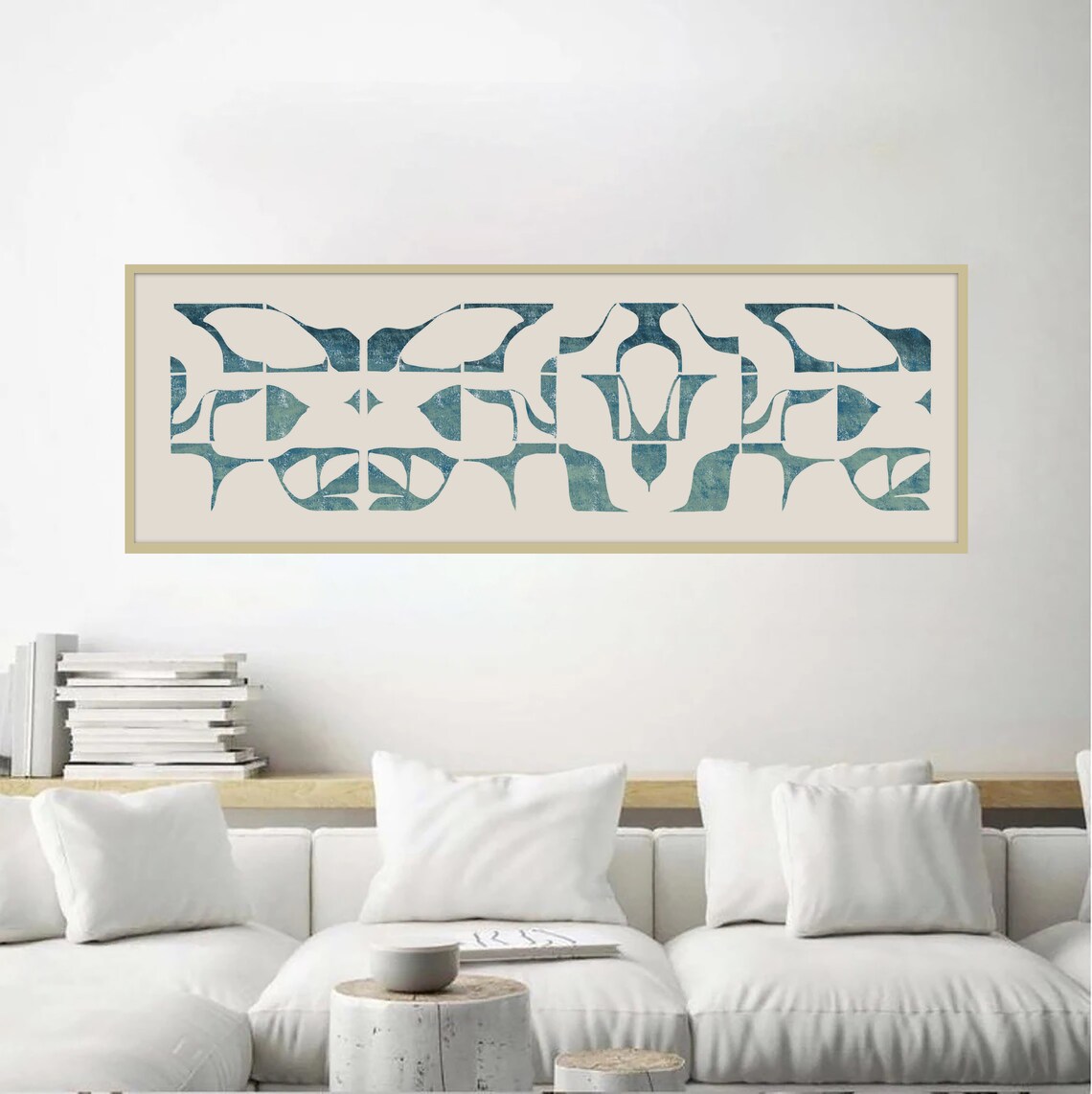 Long Horizontal Wall Art Wide Art Print Original Art Etsy