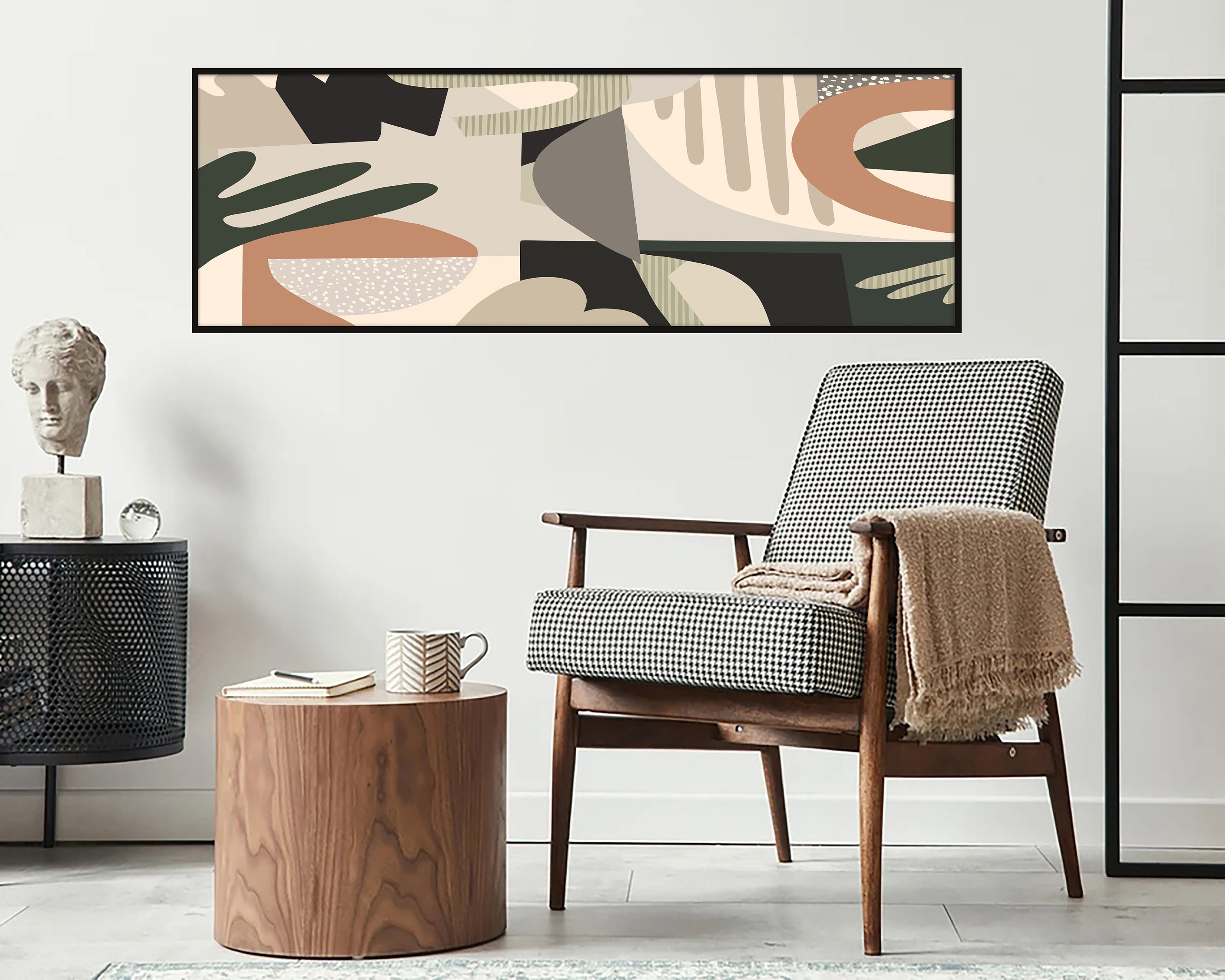 Abstract Long Horizontal Wall Art Wide Art Print Original Art - Etsy