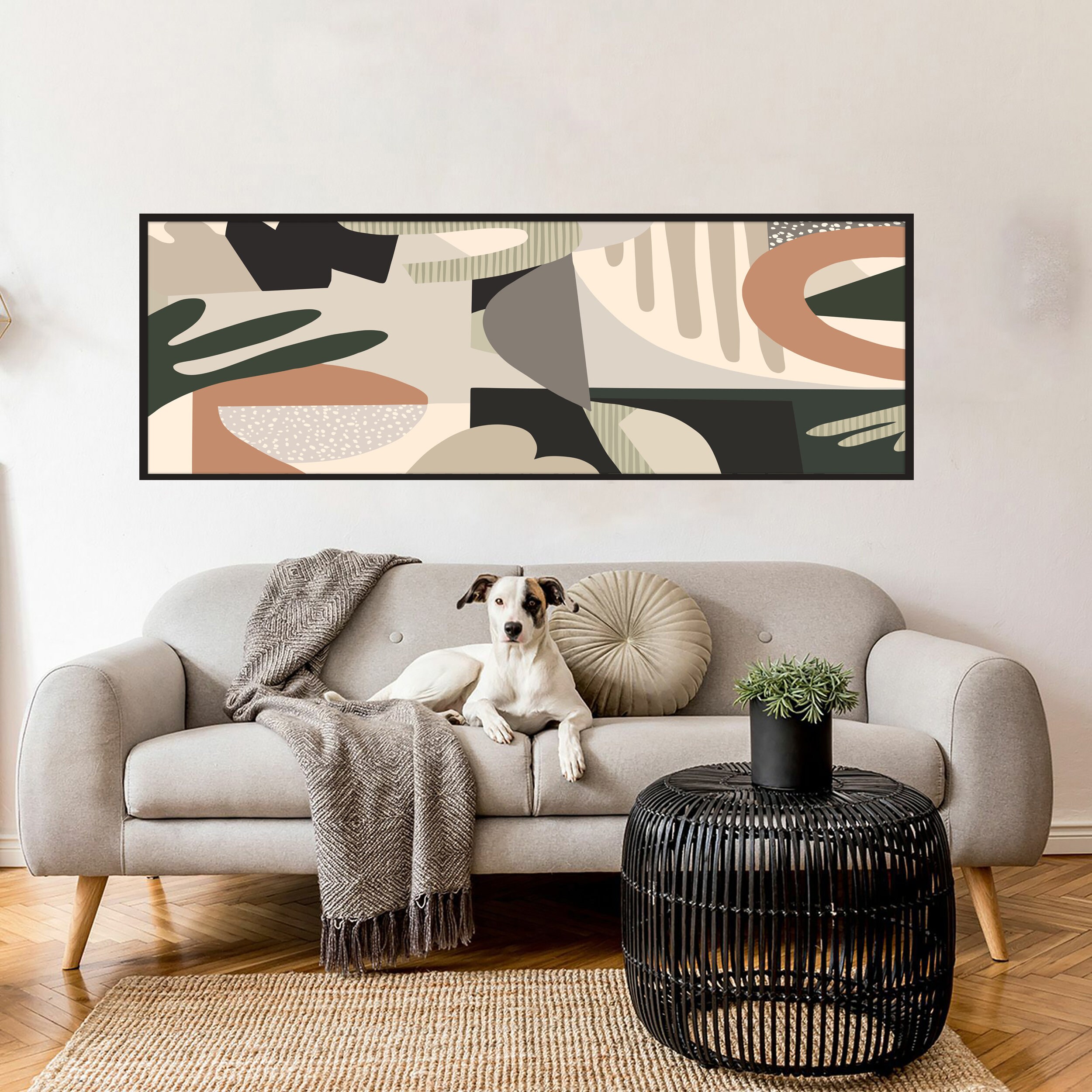 Abstract Long Horizontal Wall Art Wide Art Print Original Art - Etsy