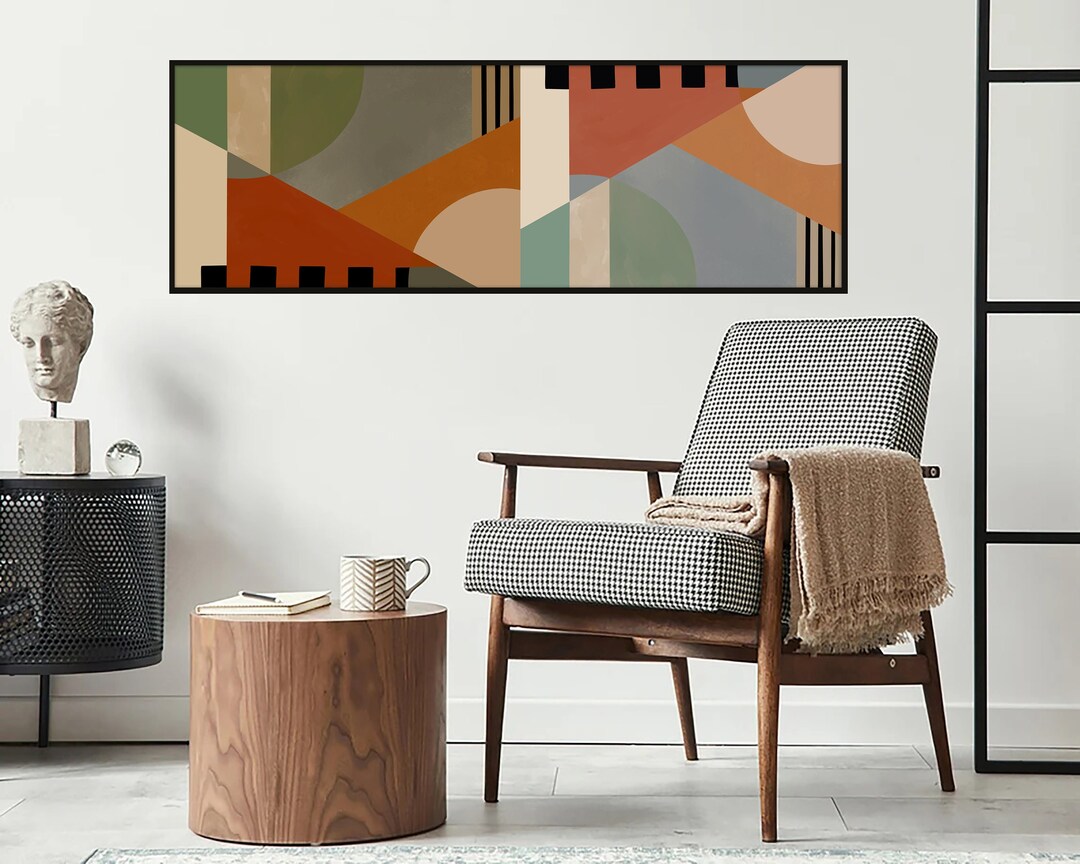Abstract Long Horizontal Wall Art Wide Art Print Original Etsy