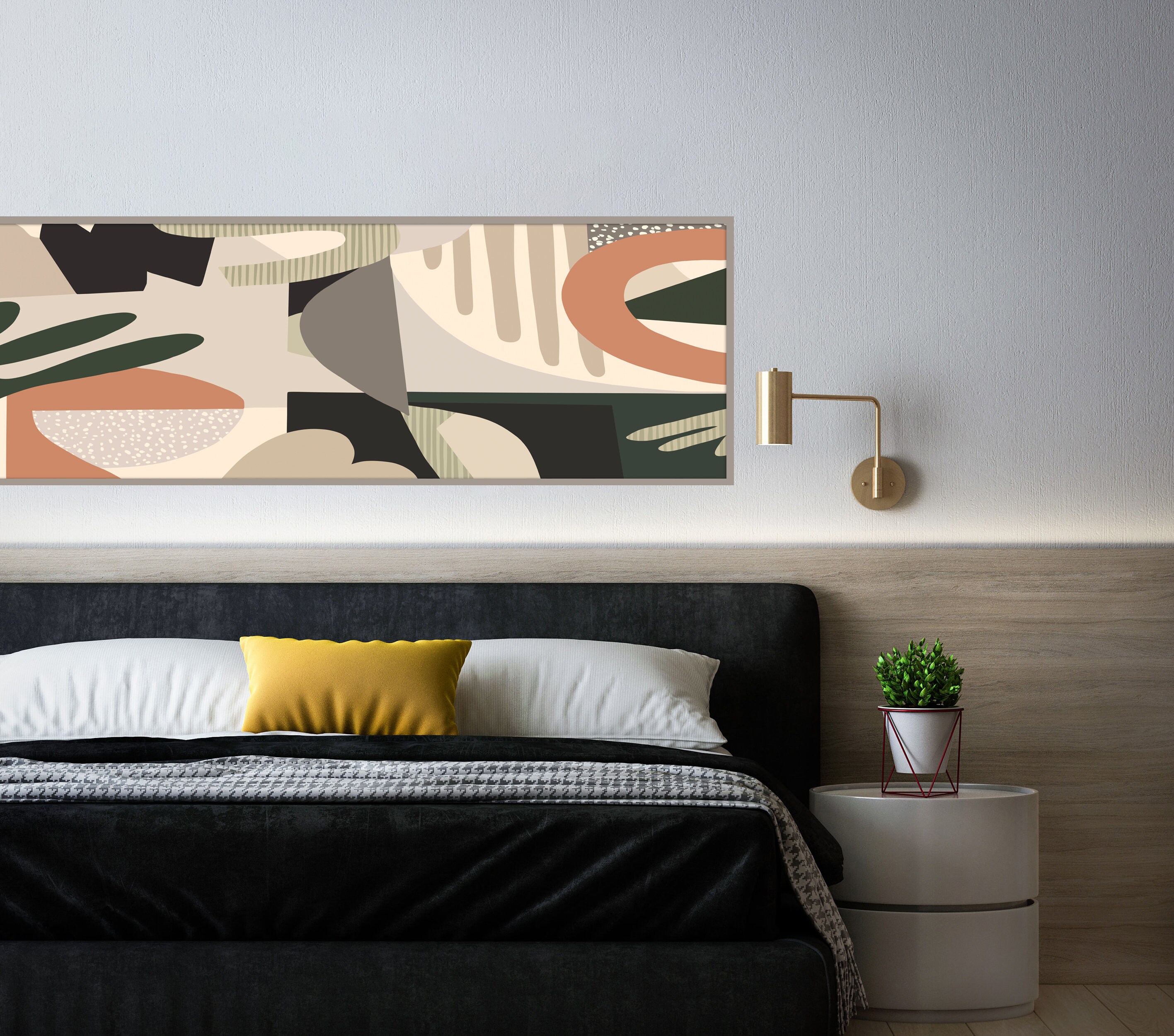 Abstract Long Horizontal Wall Art Wide Art Print Original Art - Etsy