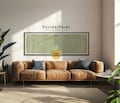Mid Century Modern Framed Poster, Sage Green Horizontal Wall Art, Abstract Panoramic Art, Long Narrow Poster, Wide Art, Large Framed Canvas product logo