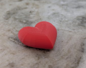 Mini corazones impresos en 3D: regalos de relleno de color rojo o misterioso
