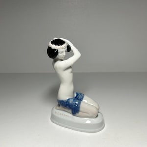 Antike Rosenthal Art Deco Porzellanfigur ARIADNE Entworfen von Albert Caasmann
