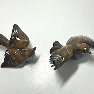 Set of 2 Rosenthal Porcelain Figurines  Birds Designed by Fritz Heidenreic