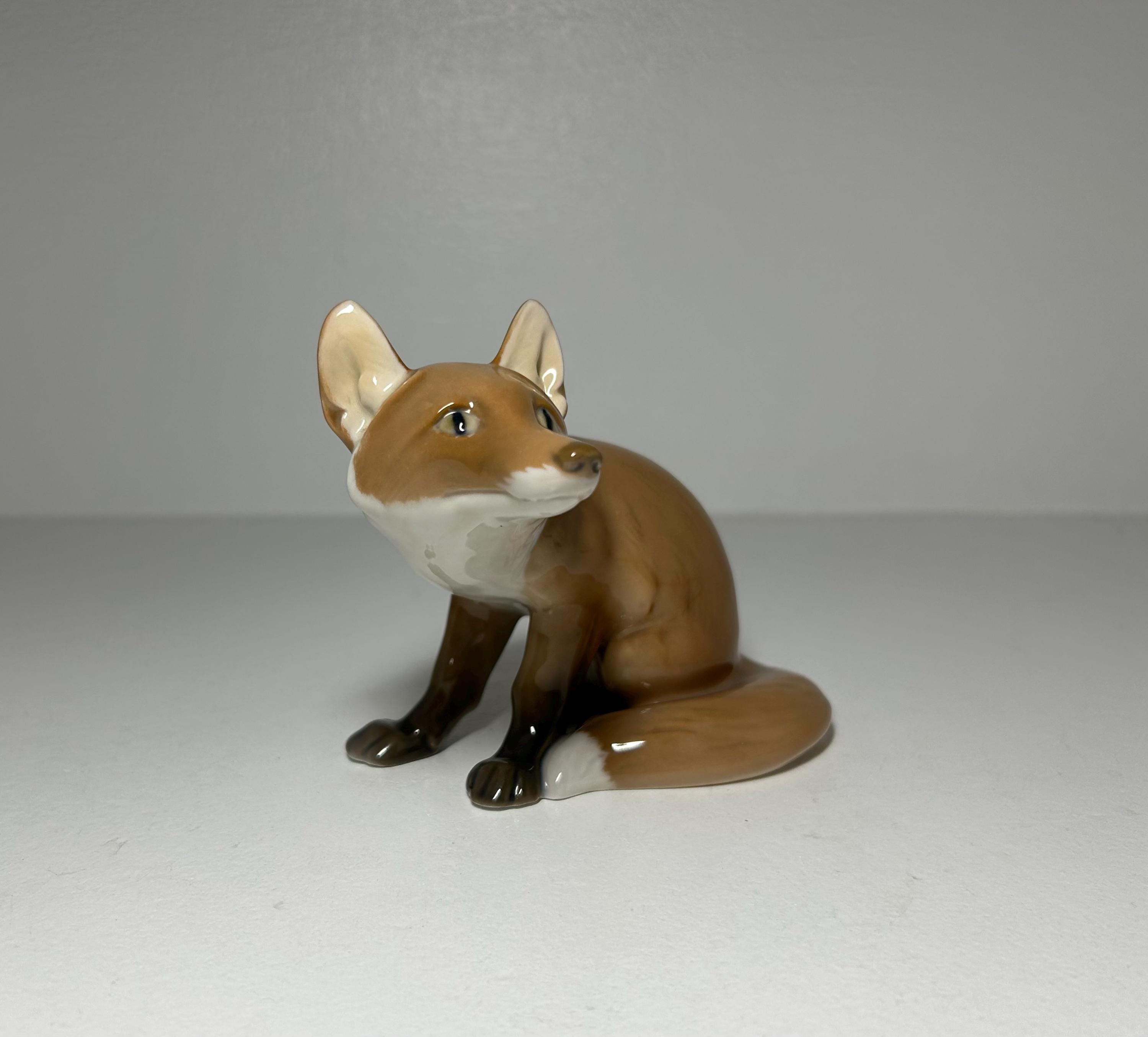 Royal Copenhagen Fox Figurine - Etsy