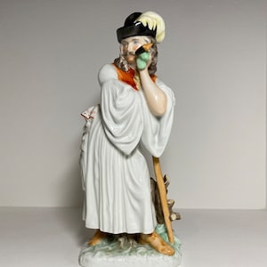 HEREND Hungary Large Porcelain Hand Painted Figurine Shepherd 30 cm