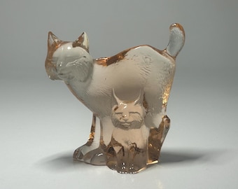 Kosta Sweden Svenskt Glas Glass Art Lynx Figurine by Paul Hoff for WWF