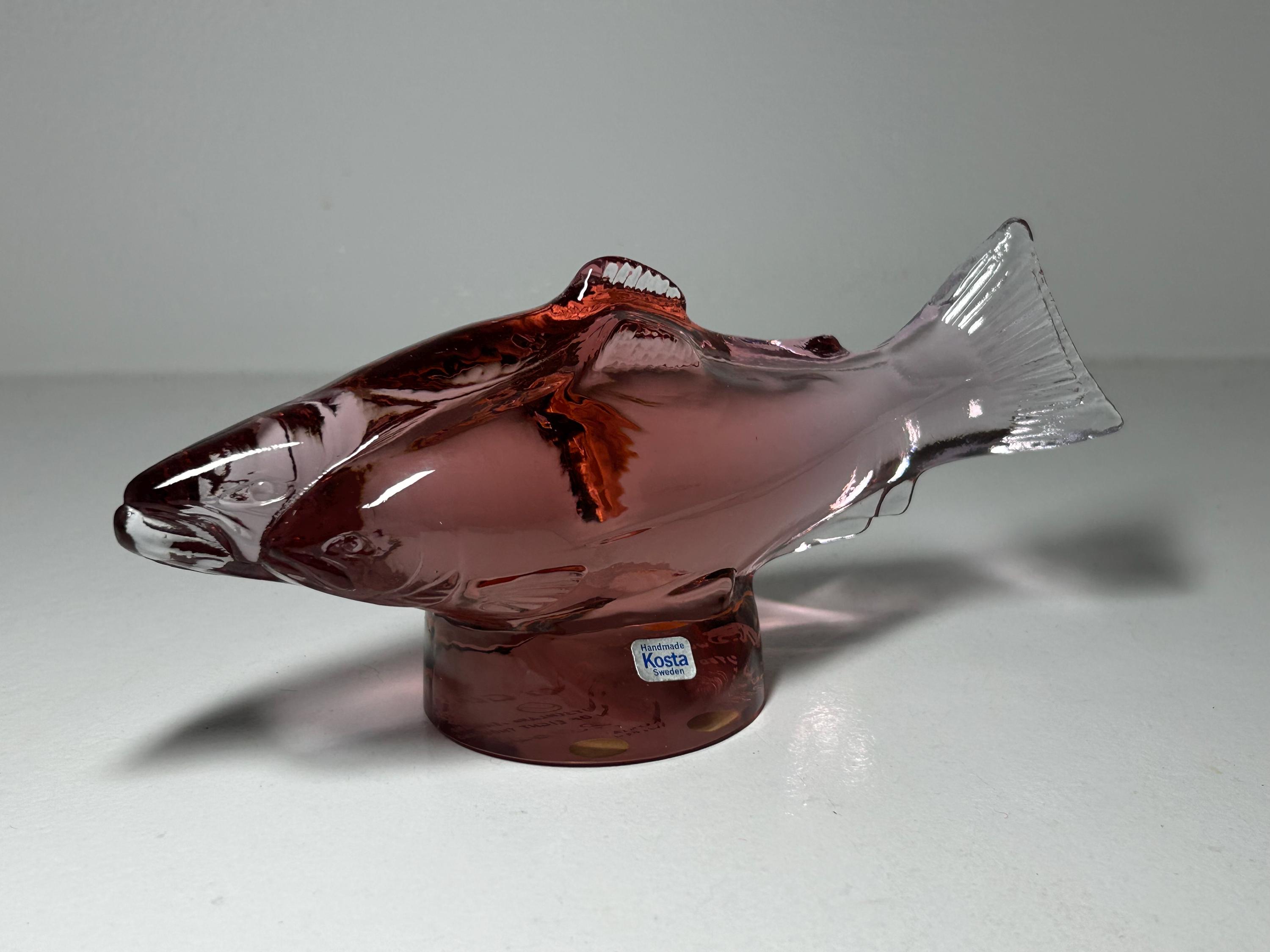 Kosta Boda Sweden Glass Art Figurine by Paul Hoff for WWF