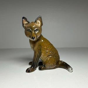 ROSENTHAL Germany Porzellan Figur Junger Fuchs sitzend