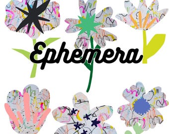 Digitale bloemen ephemera afdrukbaar/kunstprint/collagepapier - Wildflower Art Fussy Cuts