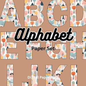 Download Druckbare Digitale Stadt Alphabet Künstler Ephemera Bundle Vintage Scrapbook Junk Journal Collage Journaling Drucke Papiere Tags Kit