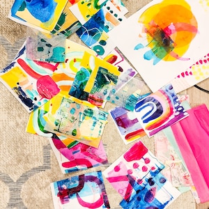 Pack surprise de papiers pour collage faits main