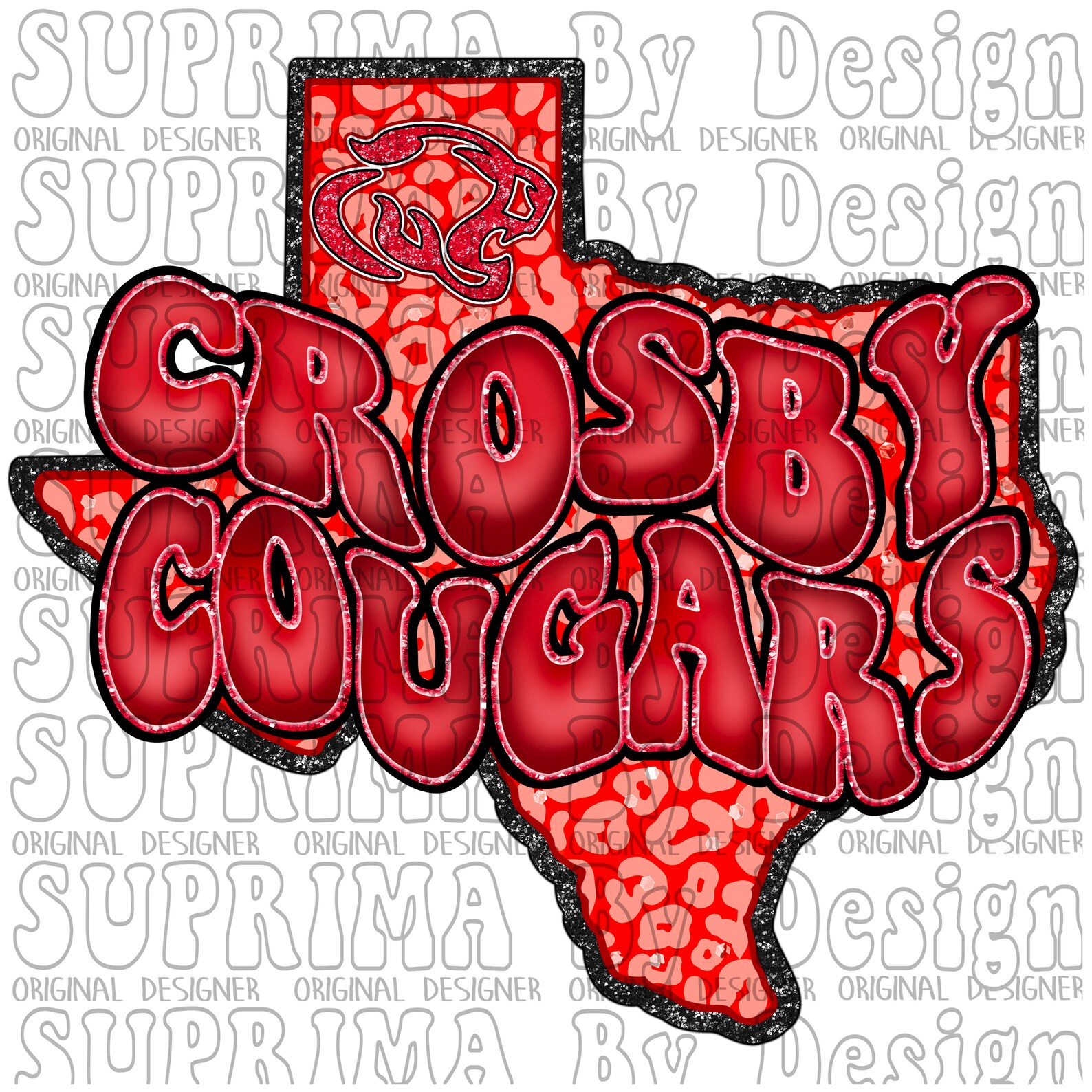 Crosby Cougars Png // Crosby Texas Cougars Png // Texas - Etsy