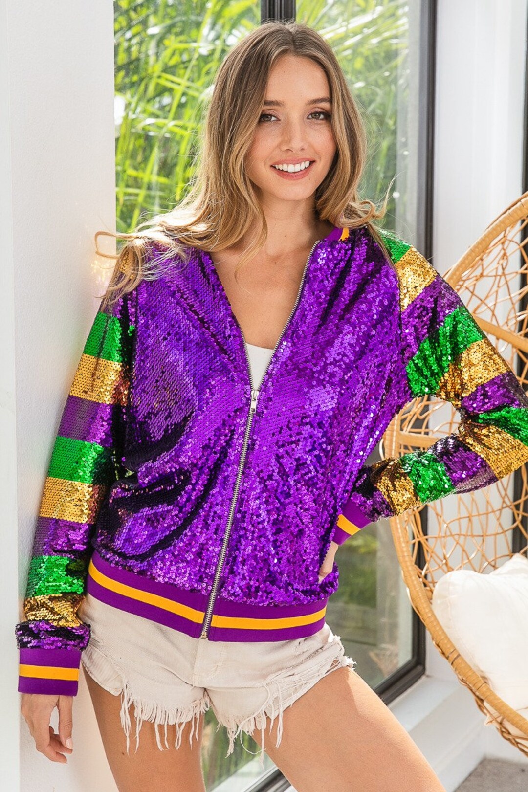mardi gras sequin jacket kids