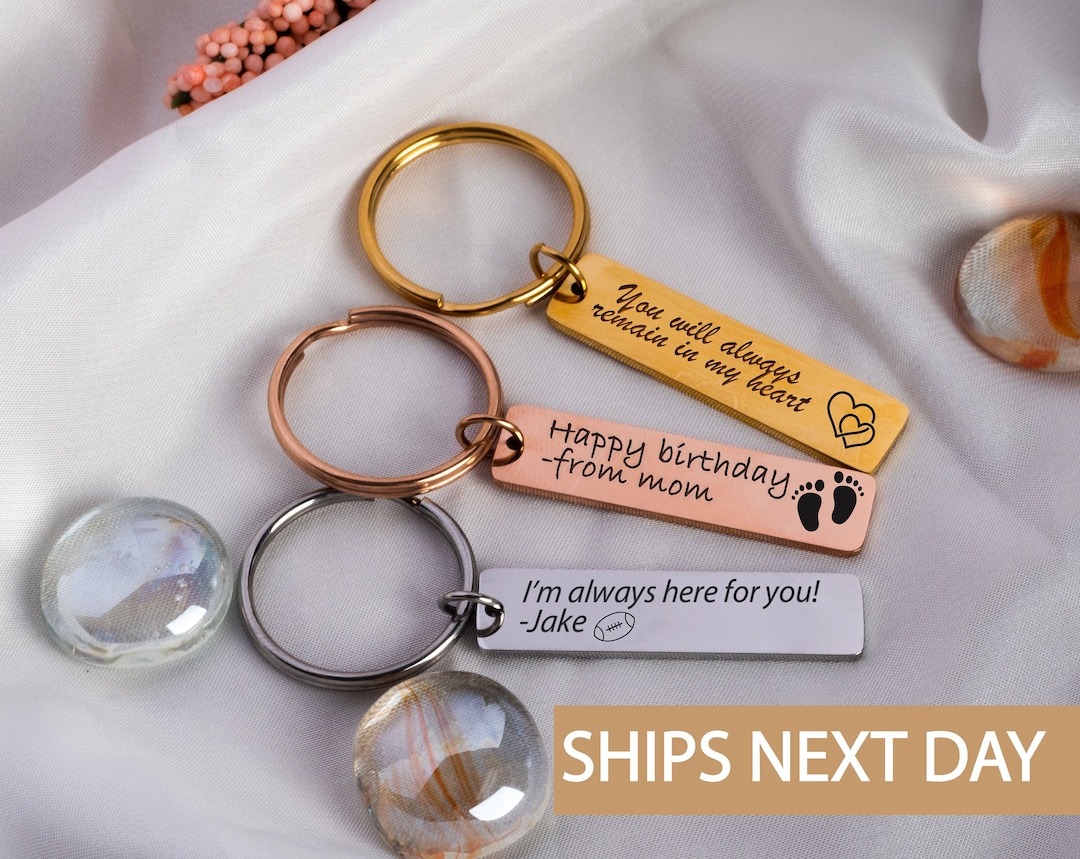 Personalized Keychain for Birthday Custom Keychain Keychain Wallet