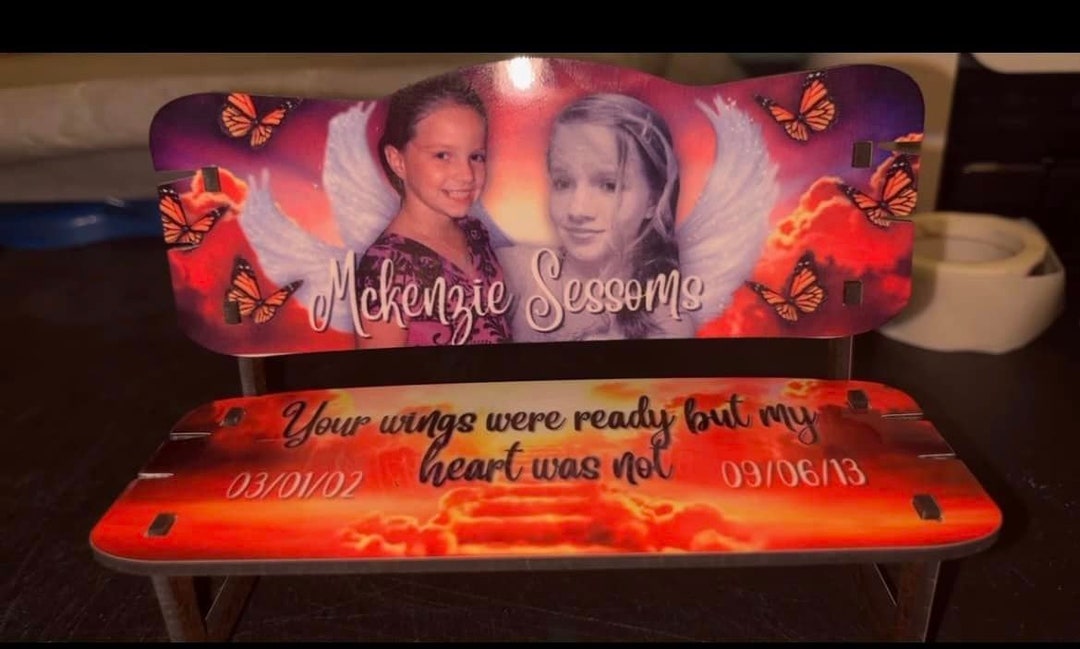 Custom Memorial Bench Etsy