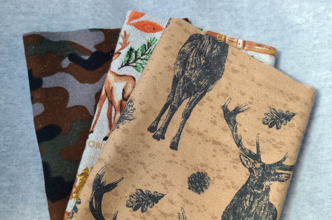 Camo/nature and Woodland Creatures Burp Cloths Hunting and Outdoor Themed Nursery Items for New