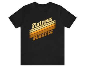 PlatypusMuerte 70s Design T-Shirt Logo