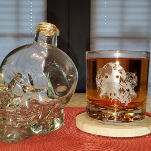 10.5oz Rocks Glass with FleaDawgs Logo Laser Etched