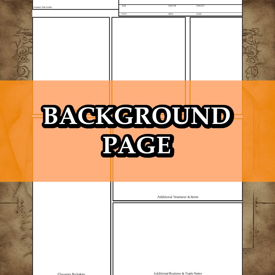 Printable Dnd 5e Fighter Class Character Sheet Fifth Edition D&amp;D - Etsy