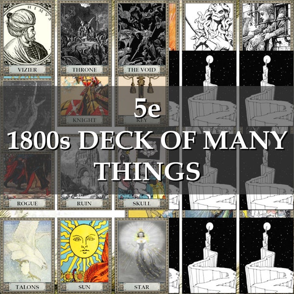 Dnd deck of illusions etsy