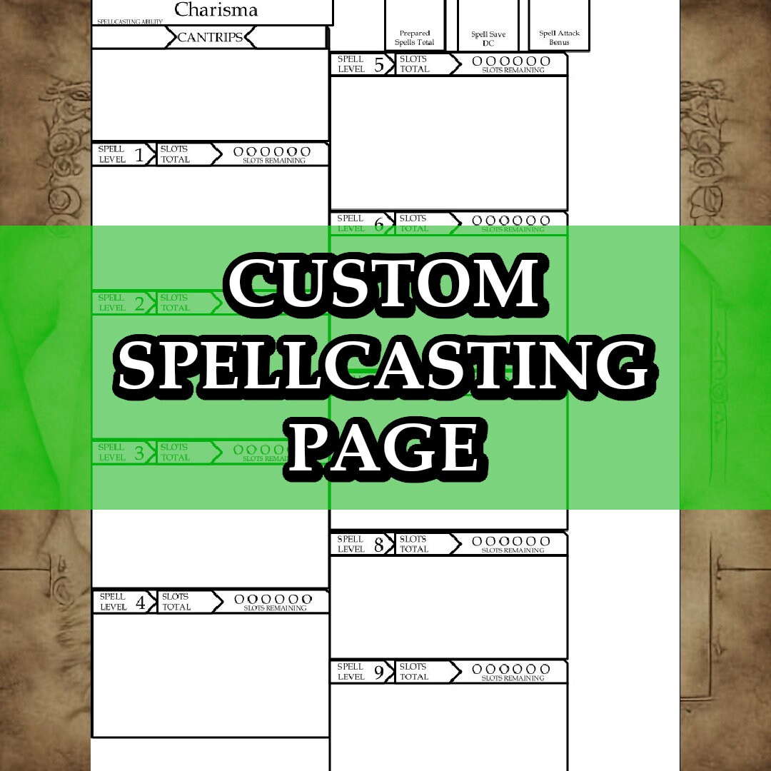 Printable Dnd 5e Barbarian Class Character Sheet Fifth Edition D&amp;D - Etsy