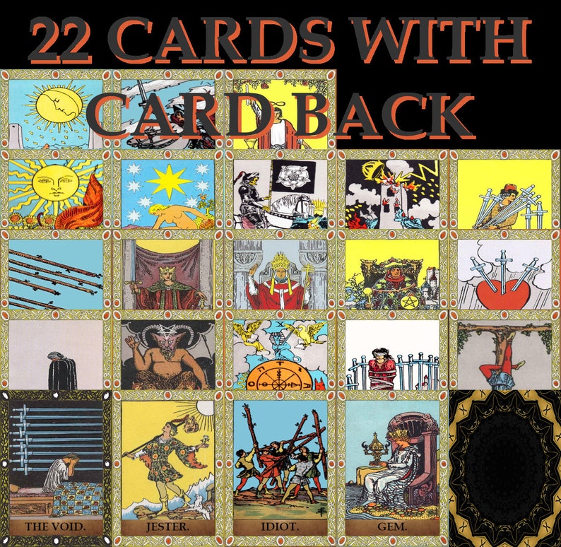 Dungeons & Dragons Deck of Many Things Tarot Card Edition DND 5e Fifth Edition Magic Items