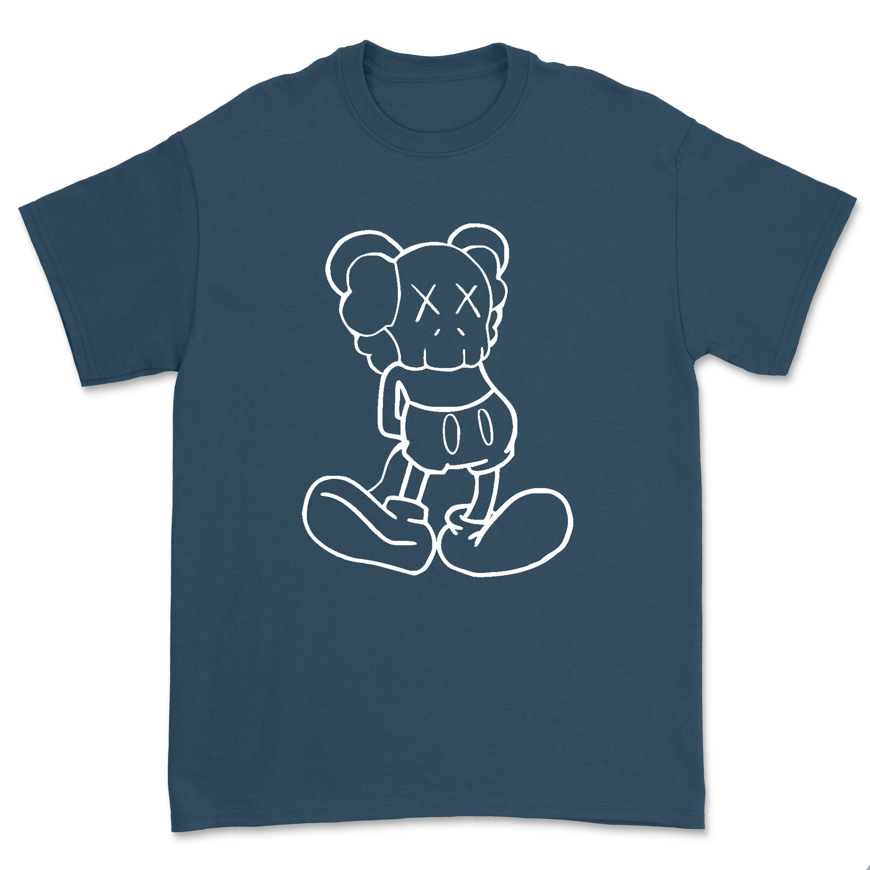 KAWS Mickey Mouse T-shirt - Etsy