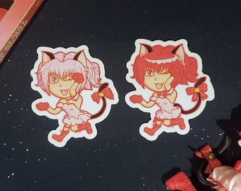 Tokyo Mew Mew Original and New sticker: Mew Ichigo Costumes