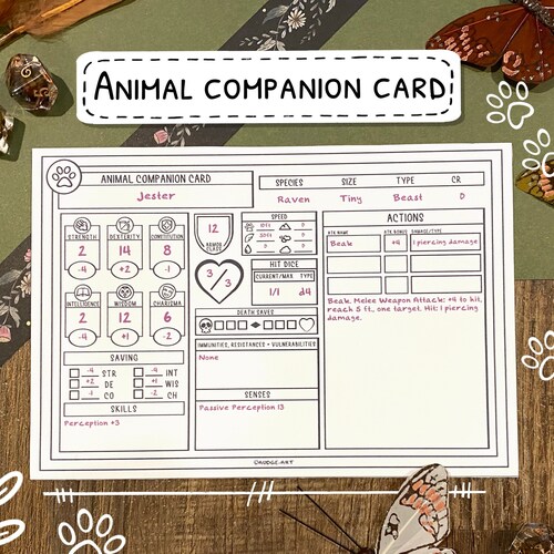 Blank Illustrated PDF Item Cards for Dungeons and Dragons 5th - Etsy