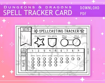 Blank Illustrated PDF Spell and Scroll Cards for Dungeons and Dragons ...