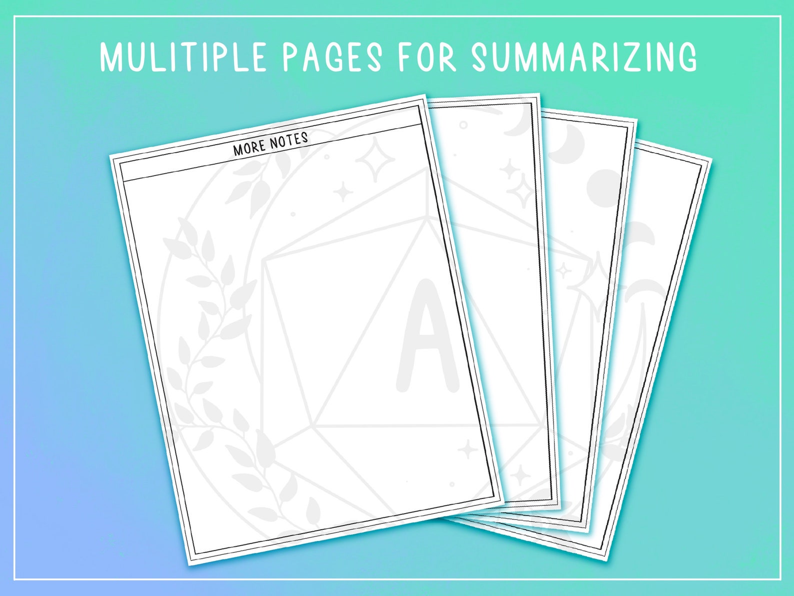 Dndn Notes Sheet.pdf Illustrated PDF Session Notes Sheet | Printable, Form Fillable, Dnd, D ...