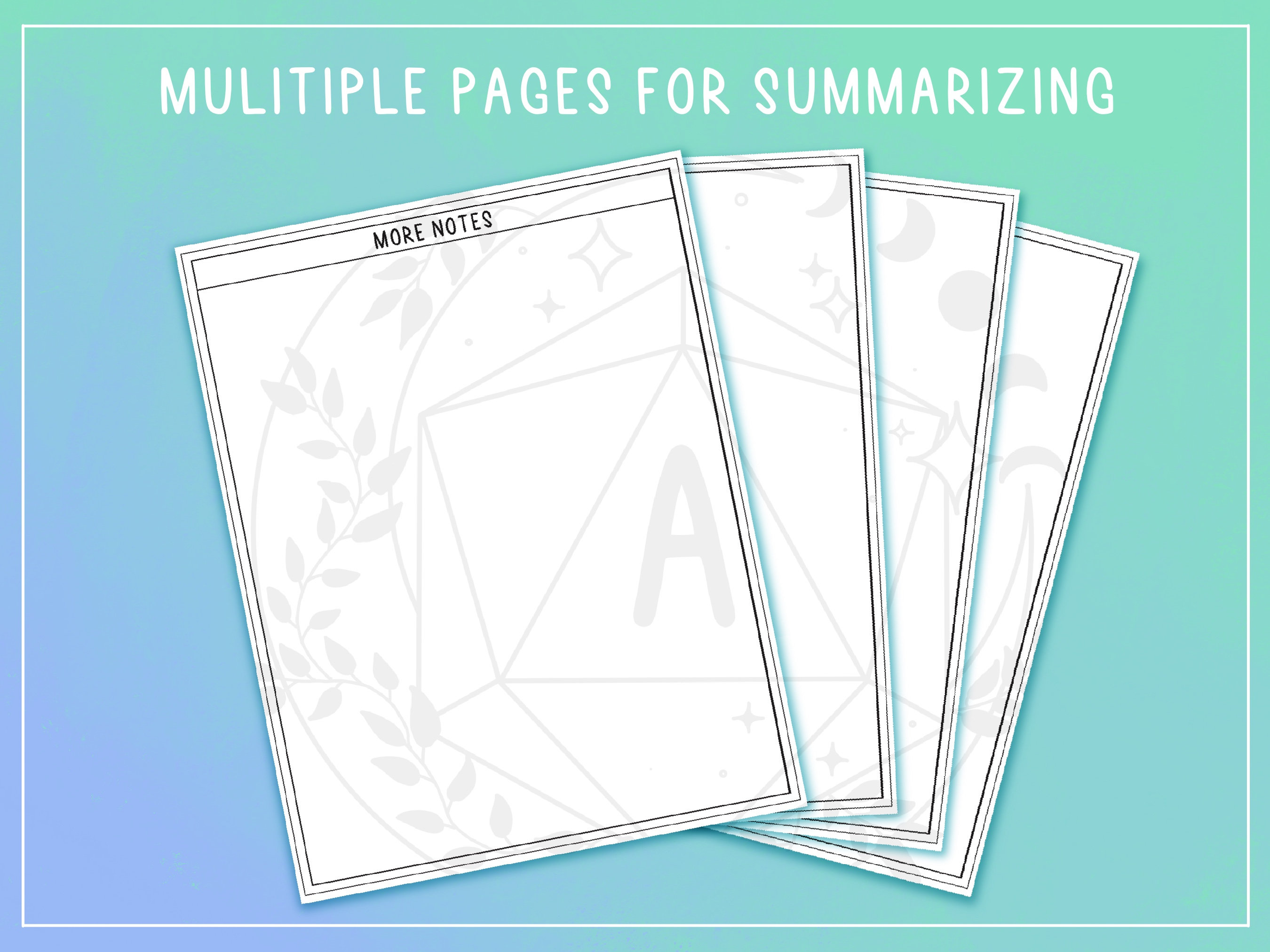 Illustrated PDF Session Notes Sheet | Printable, Form Fillable, Dnd, D ...