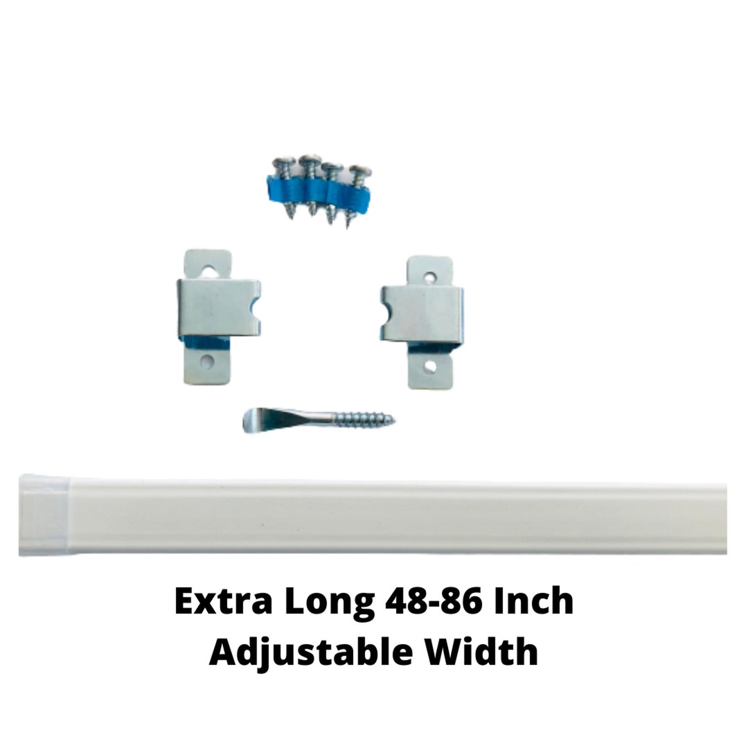 Flat Sash Rod Extra Long Lock Seam Adjustable Width length / Wide 4886