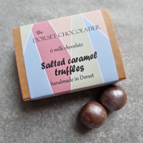 Salted caramel truffles - milk chocolate