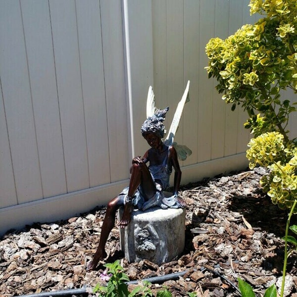 Metal Fairy Yard Art Etsy