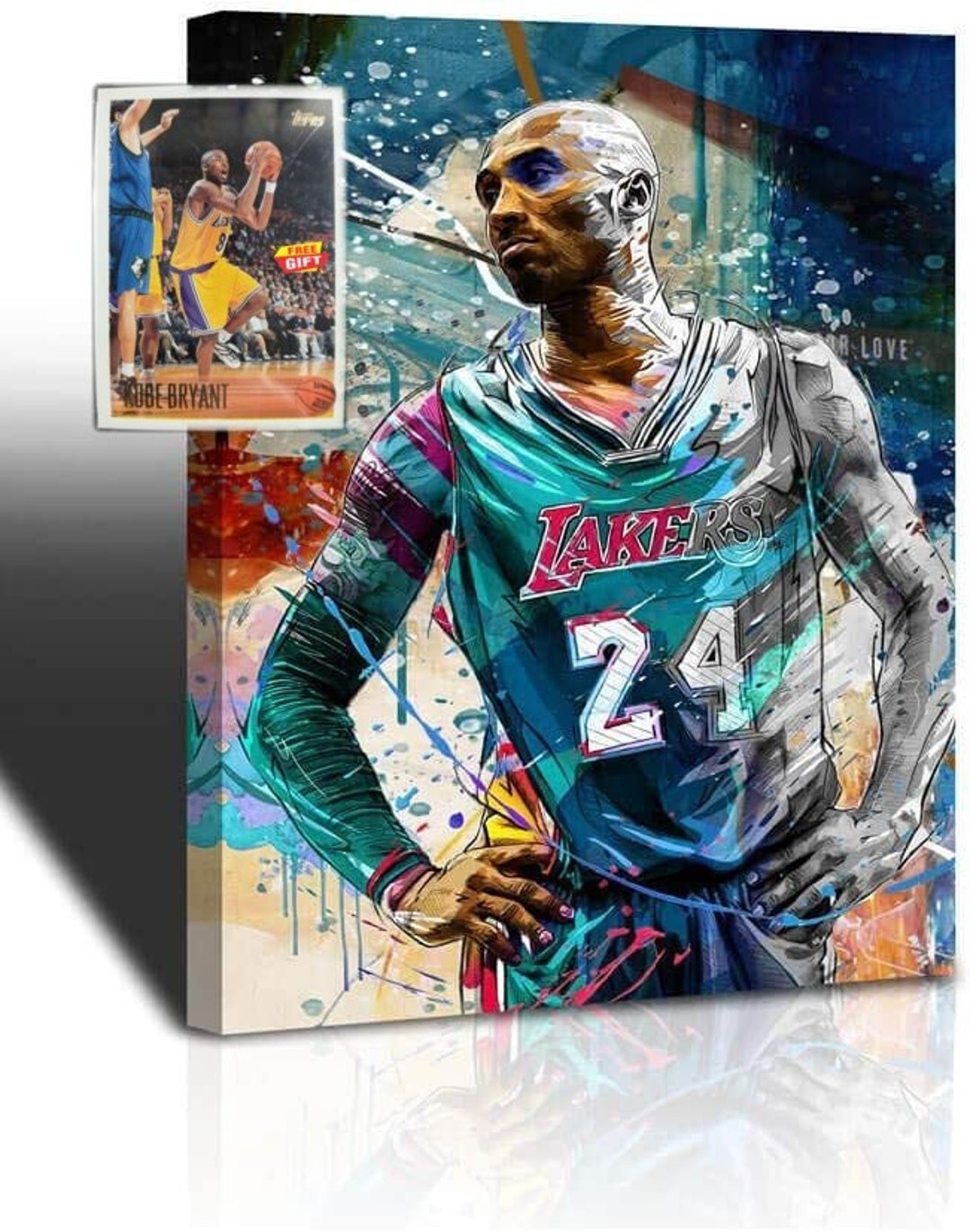 Kobe Bryant Canvas Wall Art Decor with FREE GIFT Etsy