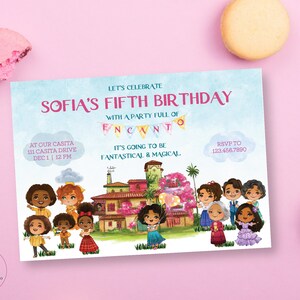 Encanto Birthday Invitation | Magical Family | Madrigal Party | Mirabel | Watercolor |  Hidden Bruno | Digital Invite | Customized For You