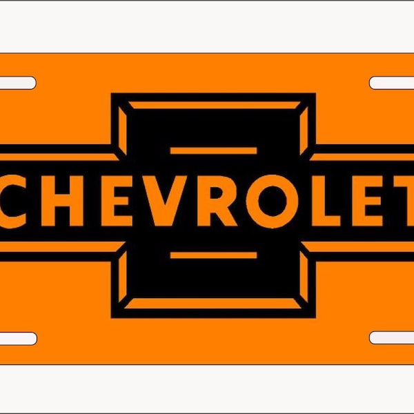 Chevy Bowtie License Plate -Multiple Colors Available-