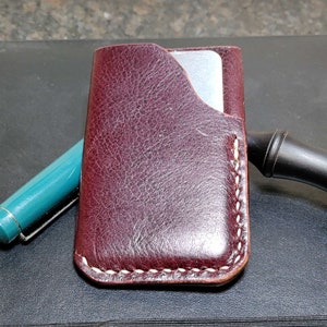 Cartera de cuero hecha a mano